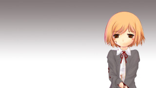 Girl blooded school uniform anime - a red tie free wallpaper