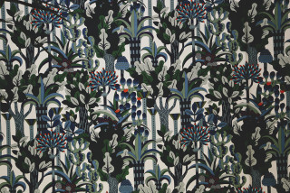 Flower leaf pattern black background - art and crafts movement free wallpaper