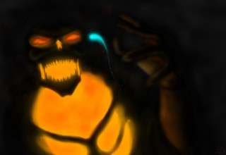 Glowing creature glowing eyes glowing - creature free wallpaper