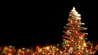 Christmas tree lights dark night - the dark night time free wallpaper