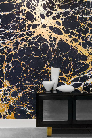 Black gold marble wall vases - vase free wallpaper