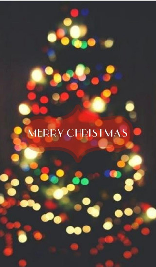 Christmas tree merry sign lights 2 - merry free wallpaper for mobile