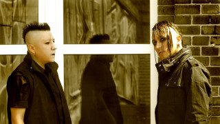 Two men window shadow person - behind them free wallpaper for desktop