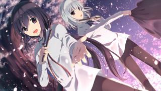 Woman umbrella purple sky stars - star and snow free wallpaper