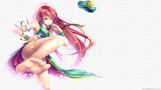 Girl long hair green dress 2 - a green dress free wallpaper