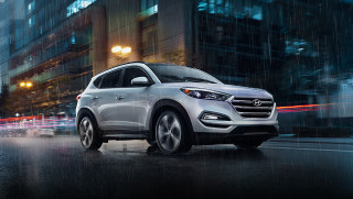 White car city night blur - a white car free wallpaper