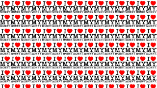 Red hearts i love my - a pattern free wallpaper