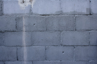 Brick wall white line stop - graffiti paint free wallpaper