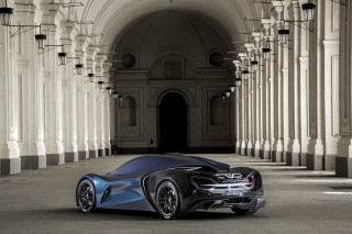 Car parked building columns arches - column free wallpaper