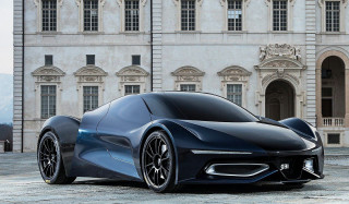 Futuristic car clock tower building - concept design free wallpaper