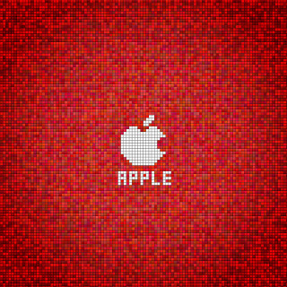 Red background apple logo side - dahlov ipcar free wallpaper for tablet