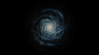 Spiral galaxy black background blue - a spiral galaxy free wallpaper