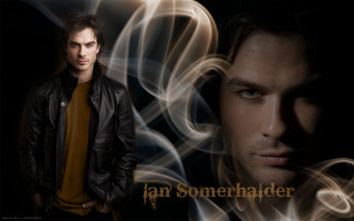 Man leather jacket smoke black - smoke behind free wallpaper