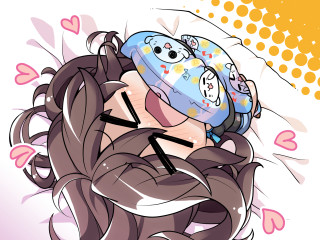 Cartoon character hat clock hearts - heart free wallpaper