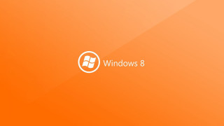 Windows 8 logo orange background - a window 8 logo free wallpaper
