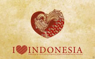 Heart shaped bird indonesia red - book cover free wallpaper