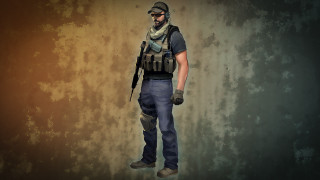 Military man gun scarf neck - brian chippy dugan free wallpaper