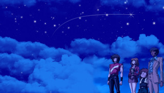 People cloud sky shooting star - shooting free wallpaper