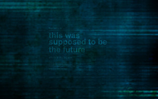 Blue green background quote image - future free wallpaper for desktop