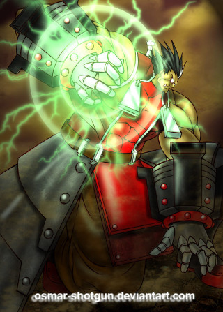 Cartoon character green light ball - shock art free wallpaper for mobile