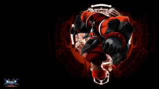 Man red suit trick black - a red light in the background free wallpaper