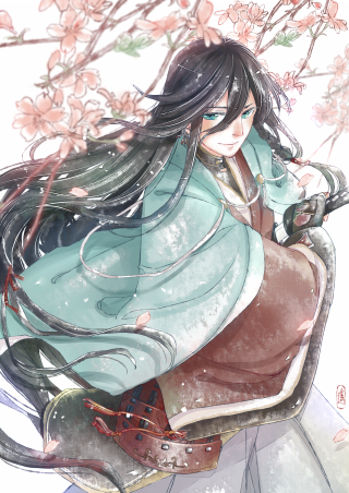 Woman chair flower sword sitting - emperor huizong of song free wallpaper for mobile