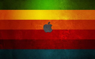 Apple logo multicolored wallpaper grungy 2 - a apple logo free wallpaper