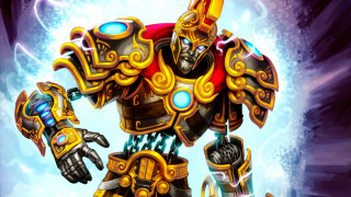 Cartoon character large arm helmet - a large metal object free wallpaper