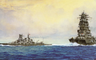 Two ships ocean cloudy sky 2 - two ship free wallpaper