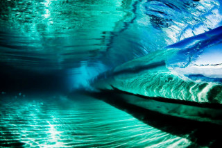 Blue cave ocean wave coming - david lachapelle free wallpaper for desktop