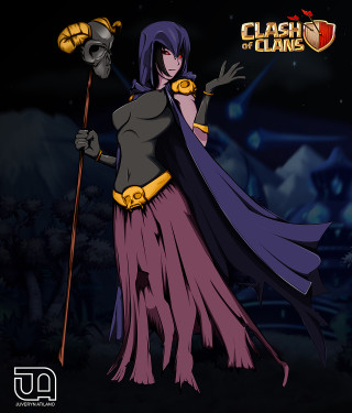 Purple cape black cloak staff - a dark forest free wallpaper