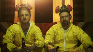 Two men yellow raincoats couch - a yellow hat free wallpaper