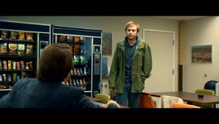 Man refrigerator kitchen woman blue - a green jacket free wallpaper