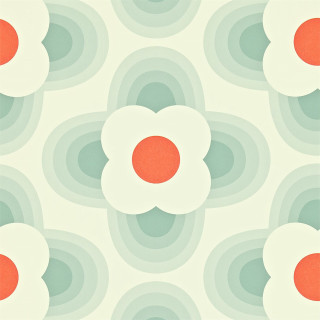 Flower pattern red center white - typographic free wallpaper for tablet