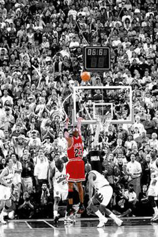 Man jumping dunk basketball crowd 2 - realism free wallpaper for mobile