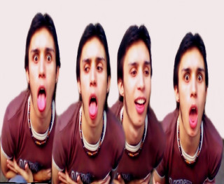 Funny face tongue out expressions - his tongue free wallpaper