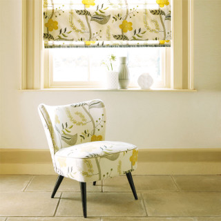 Chair window yellow flowered blind - blind free wallpaper for tablet