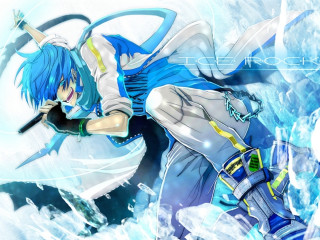 Anime character blue hair sword 2 - a anime character free wallpaper