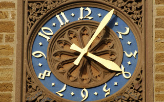 Gold blue clock design numbers - a gold free wallpaper for desktop
