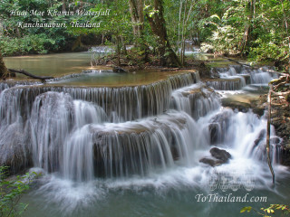 Waterfall forest flowing water tree - a waterfall in a forest free wallpaper