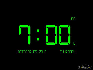 Digital clock time 11 00 - the clock free wallpaper