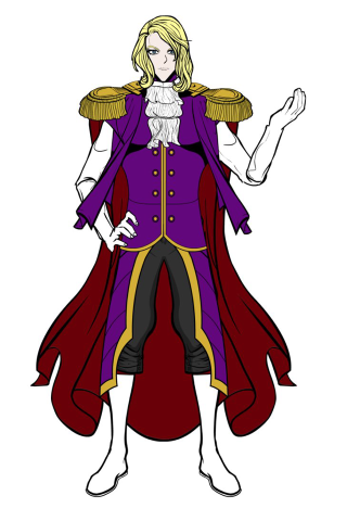 Cartoon character purple yellow red - a white beard free wallpaper