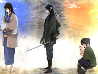 Couple people swords woman holding - analytical free wallpaper