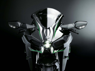 Motorcycle black background green white - cybernetic free wallpaper