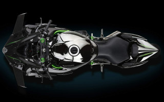 Futuristic motorcycle green white black - a futuristic motorcycle free wallpaper