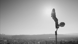 Person standing pole hat city - dan frazier free wallpaper