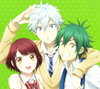 Anime characters posing together group - together free wallpaper for tablet