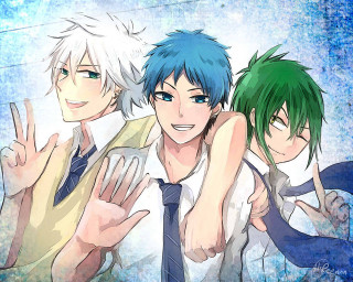 Anime characters posing together picture 3 - three anime character free wallpaper