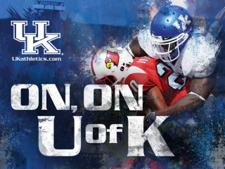 Football player running ball UofK - the ball free wallpaper