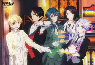 Group people trays food bar - a bar free wallpaper